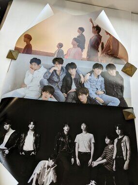 Lot of 3 BTS LOVE YOURSELF Official Posters K-Pop